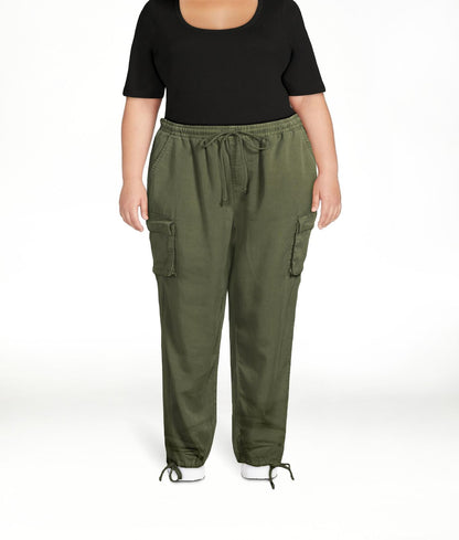 Time and Tru Womens Parachute Cargo Jogger Pants Sea Turtle Size XXL(20) Regular