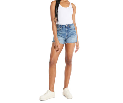 No Boundaries Juniors Seamed Denim Shorts Medium Wash Size 13