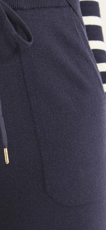 Free Assembly Womens Cozy Yarn Sweater Jogger Pants Navy Blazer Size XS