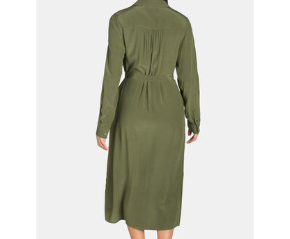 Time and Tru Womens Shirt Dress Long Sleeves Sea Turtle Size L