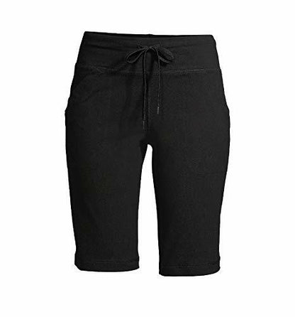 Athletic Works Womens Bermuda with Pocket 12" Black Size XL