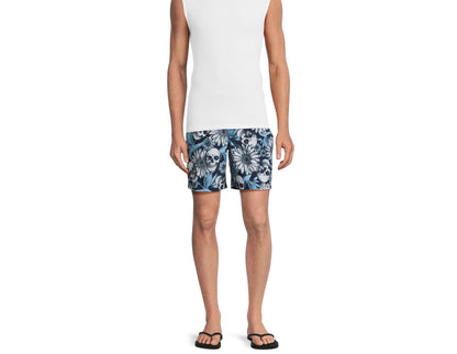 No Boundaries Mens Elastic Waist Swim Shorts with UPF 50+