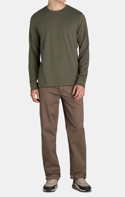 George Mens Cotton Long Sleeve T-Shirt Crewneck 2-Pack Multicolor Size L (12-44)