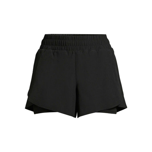 Avia Womens Running Shorts Activewear Bike Liner Shorts Black Mid Rise M