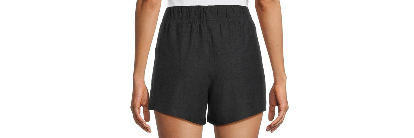 Athletic Works Womens ButterCore Soft  Gym Shorts Black Heather Size S (4-6)