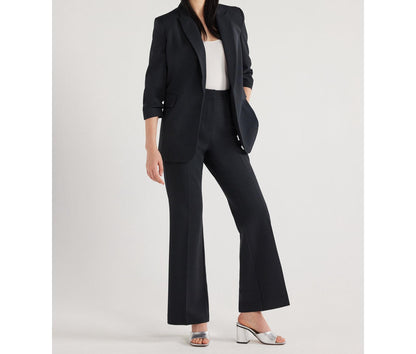 Scoop Womens High Waisted Bootcut Trouser Suit Pants 32" Inseam Black Size 10