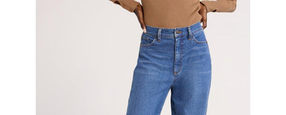 Scoop Womens Stovepipe High Rise Straight Leg Jeans Medium Wash Size 12