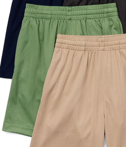 Russell Athletic Boys Performance Mesh Shorts 4-Pack Assorted Size 10/12 Husky