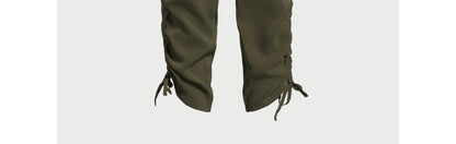 Sofia Jeans Womens Super High Rise Luxe Cargo Pants 27" Inseam Dark Green Sz XL