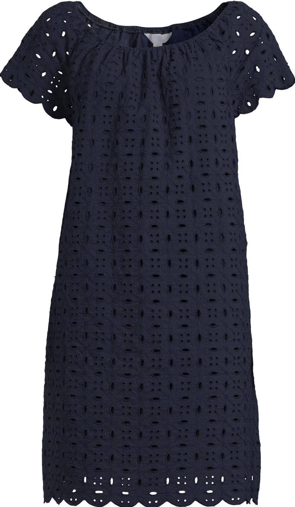 Time and True Mini Eyelet Dress Dark Navy Size XL (16-18)