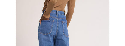 Scoop Womens Stovepipe High Rise Straight Leg Jeans Medium Wash Size 12