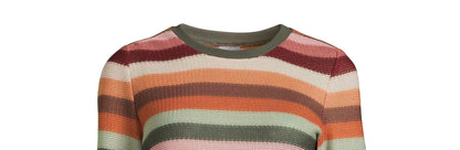 No Boundaries Juniors Bell Sleeve Crochet Top Green Midnight Size XL