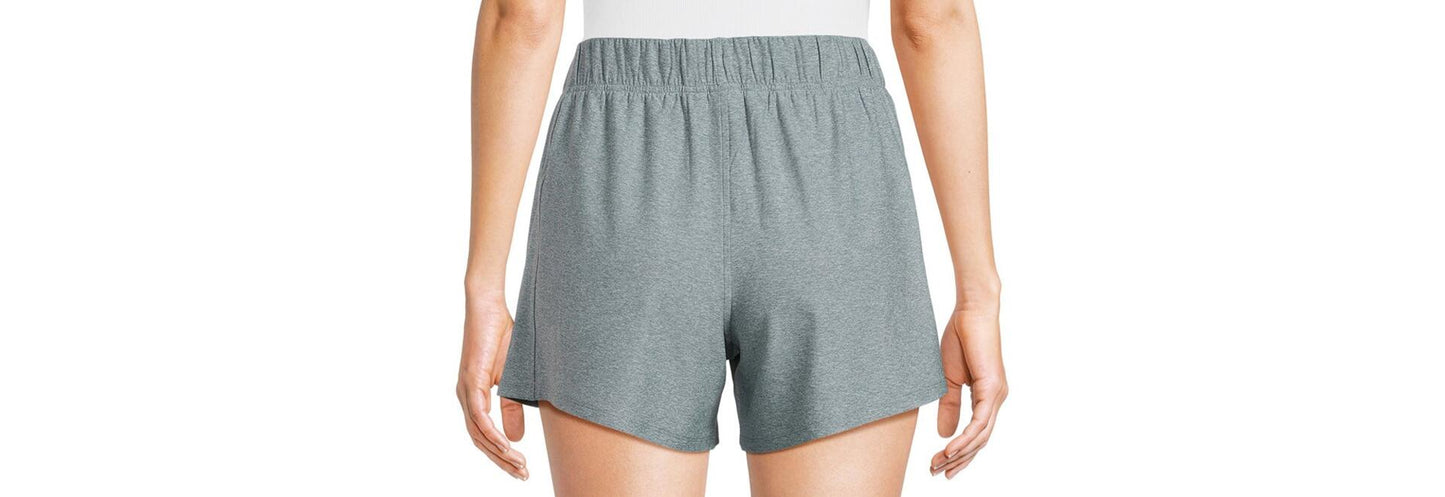 Athletic Works Womens ButterCore Soft Gym Shorts Greyed Teal Spacedye Sz XXL(20)