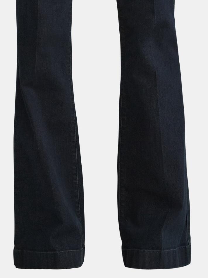 Sofia Jeans Womens Trouser Flare High Rise Crease Jeans Darkwash Size 2