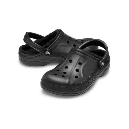 Crocs Unisex Baya Lined Clog Black Size Men 7/Women 9