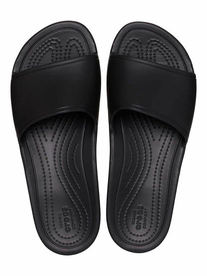 Crocs Womens Kadee Slide Sandals Black Size 4