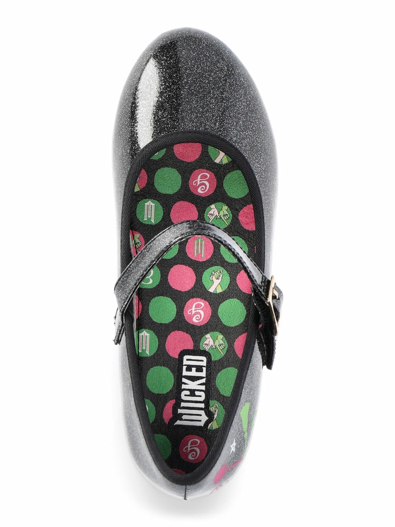 Wicked Little & Big Girls Dress Up Shoes Elphaba Size 2 Little Kid