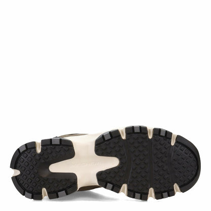 Skechers Mens Crossbar Slip-On Sneakers Hiker Cedar Brown/Black 12 Extra Wide