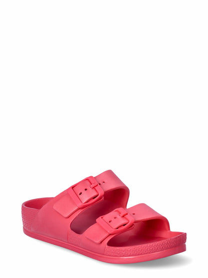 No Boundaries Two Buckle Slide Sandals Womens Pink Size 10