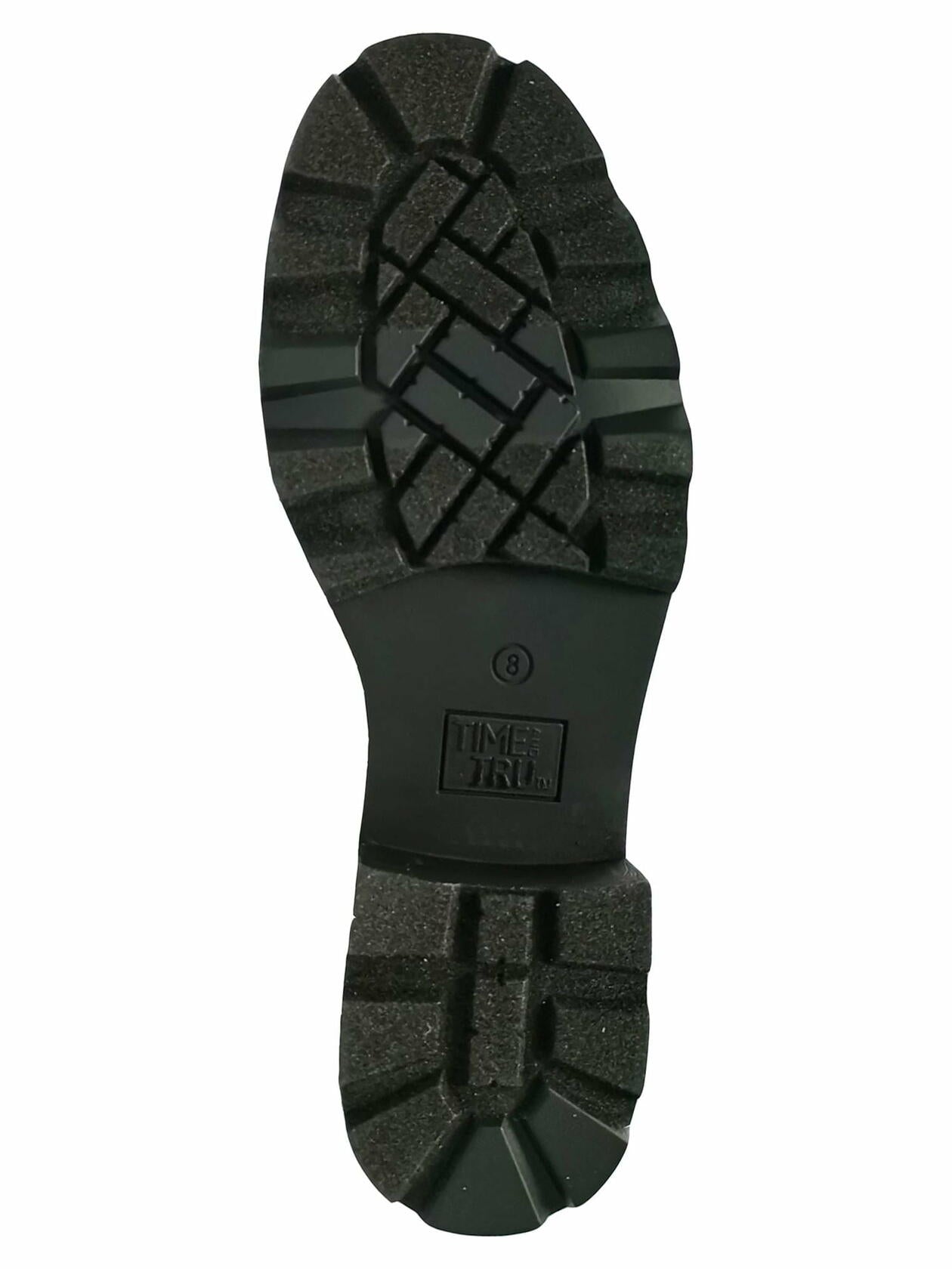 Time and Tru Womens Embellished Chelsea Boots Cream Size 6