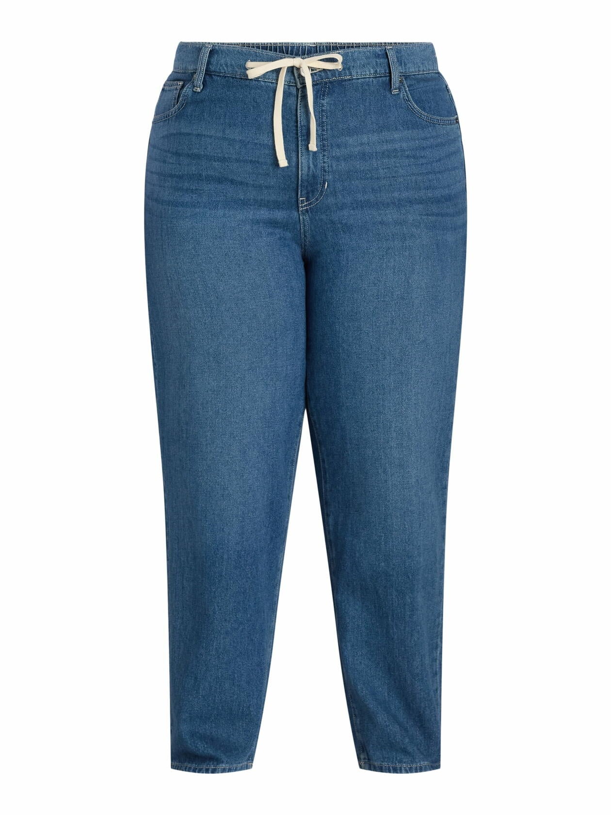 Terra & Sky Womens Plus Size Slouchy Jeans 29” Inseam Medium Wash Size 24W