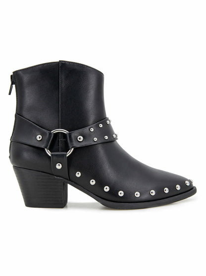 Portland Boot Company Arizona Western Studded Bootie Black Size 7