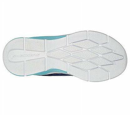 Skechers Girls Microspec-Rejoice Racer Sneaker Navy/Multi 1 Big Kid