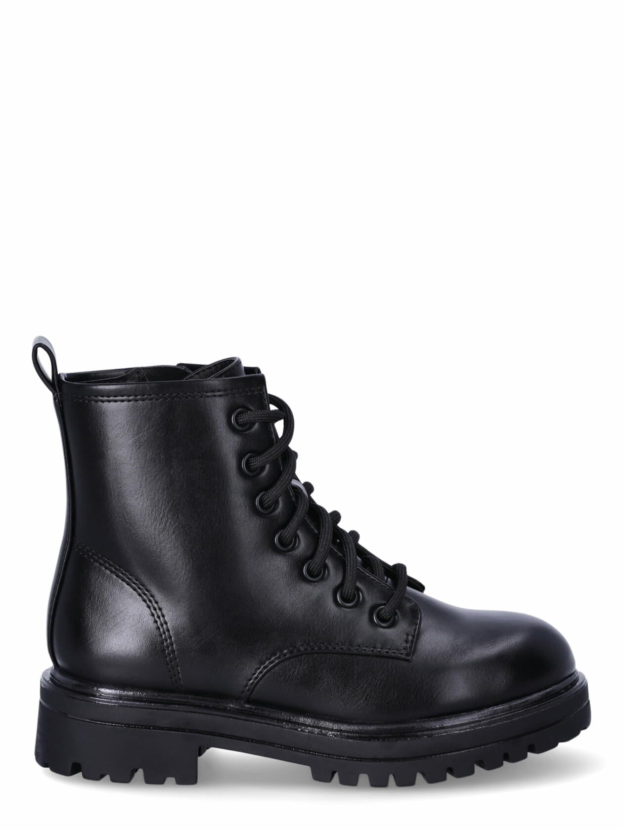 Wonder Nation Little & Big Girls Combat Boot Black Size 1 Little Girl