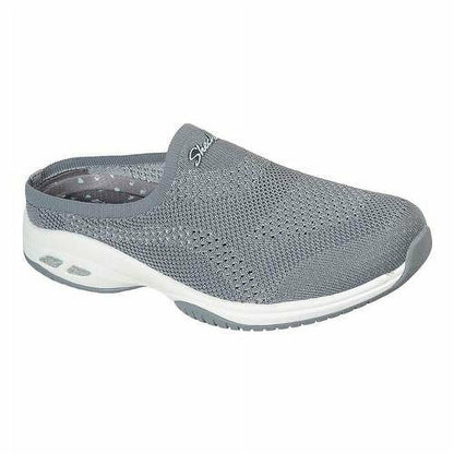 Skechers Womens Breathe Easy-Simple Pleasure Sneaker Gray Size 10
