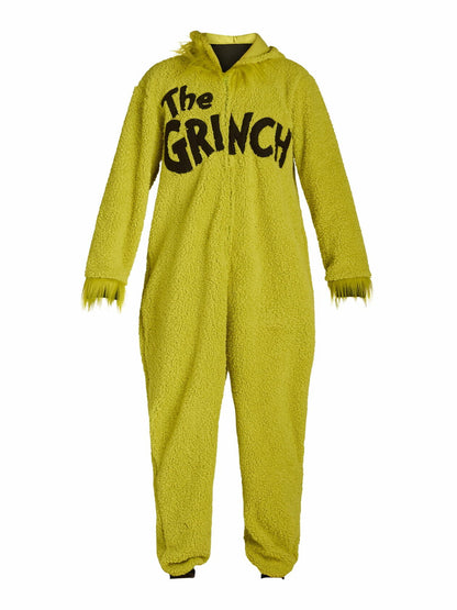 Dr. Seuss Men's Grinch Pajamas Union Suit Green Size L