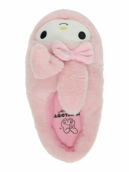 Hello Kitty & Friends Womens Character Plush Slippers Flat Slip-On