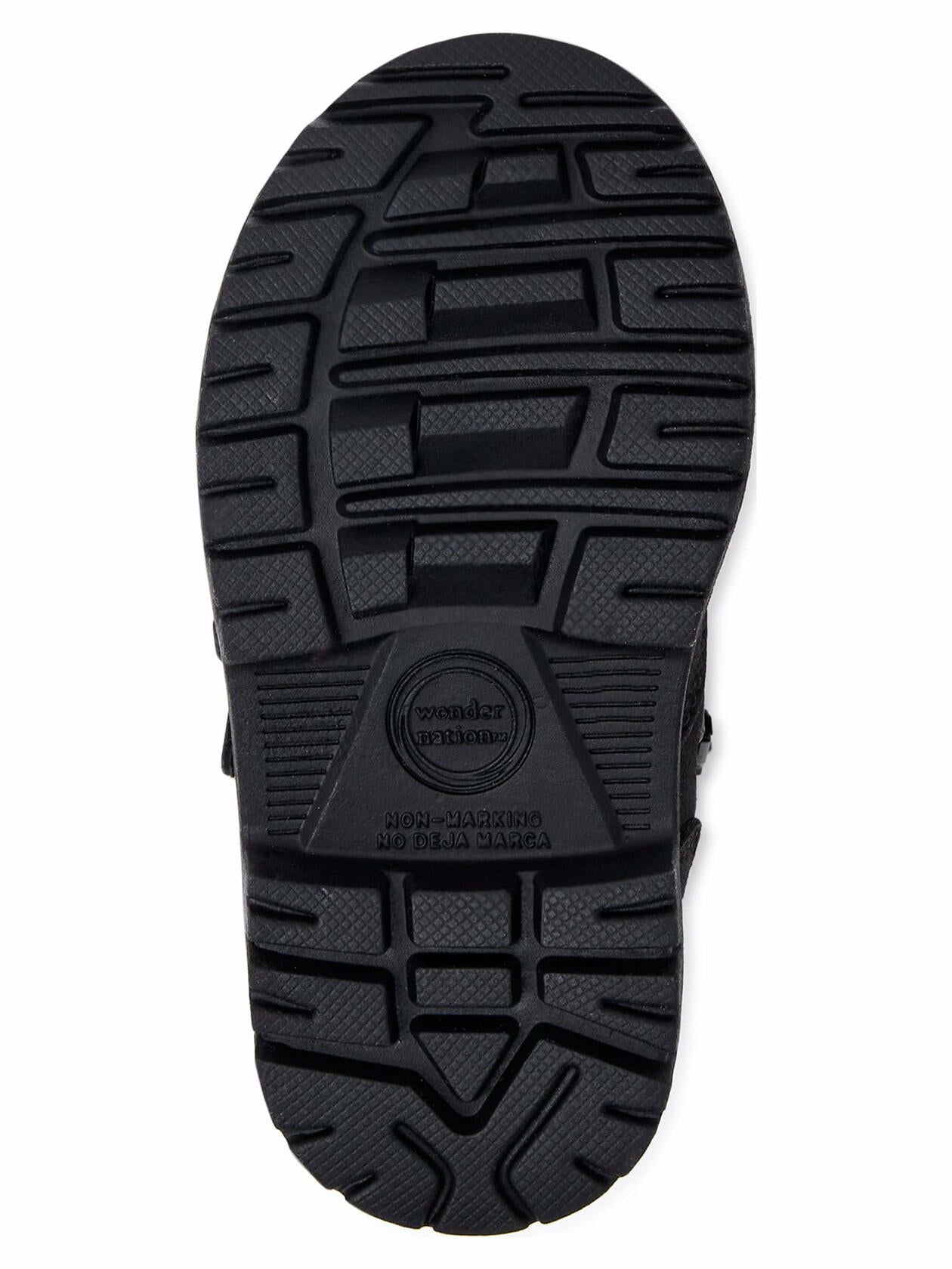 Wonder Nation Baby Boys Tucker Boots Hook & Loops Straps Black Size 4T