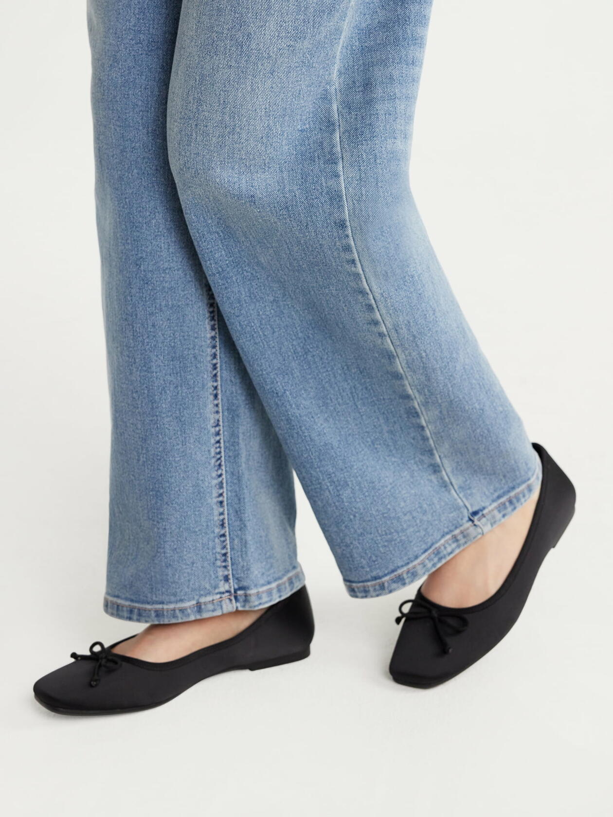 Scoop Womens Square Toe Ballet Flats Slip-On Flat Heel