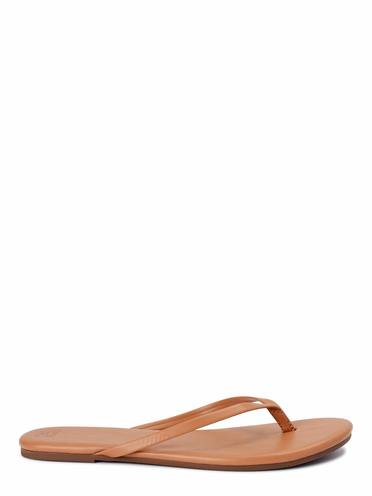 Time and Tru Womens Barely There Thong Sandals Comfort Foot Slip-on Tan Size 9