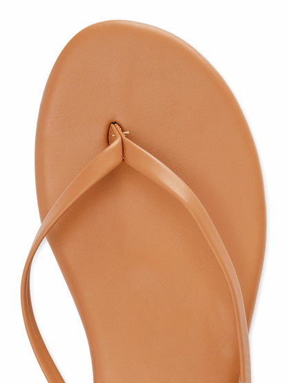 Time and Tru Womens Barely There Thong Sandals Comfort Foot Slip-on Tan Size 9