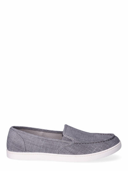 Time and Tru Womens Moc Toe Surf Sneakers Gray Size 8