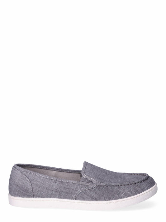 Time and Tru Womens Moc Toe Surf Sneakers Gray Size 8