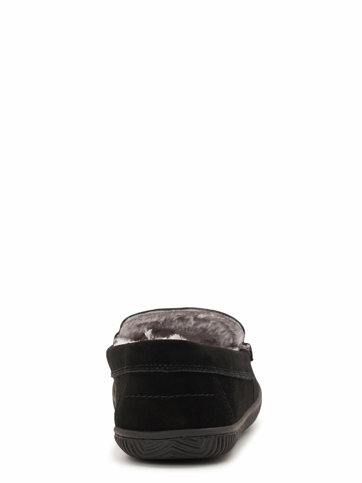 George Mens Hillcrest Moccasin Slippers Black Size 9-10