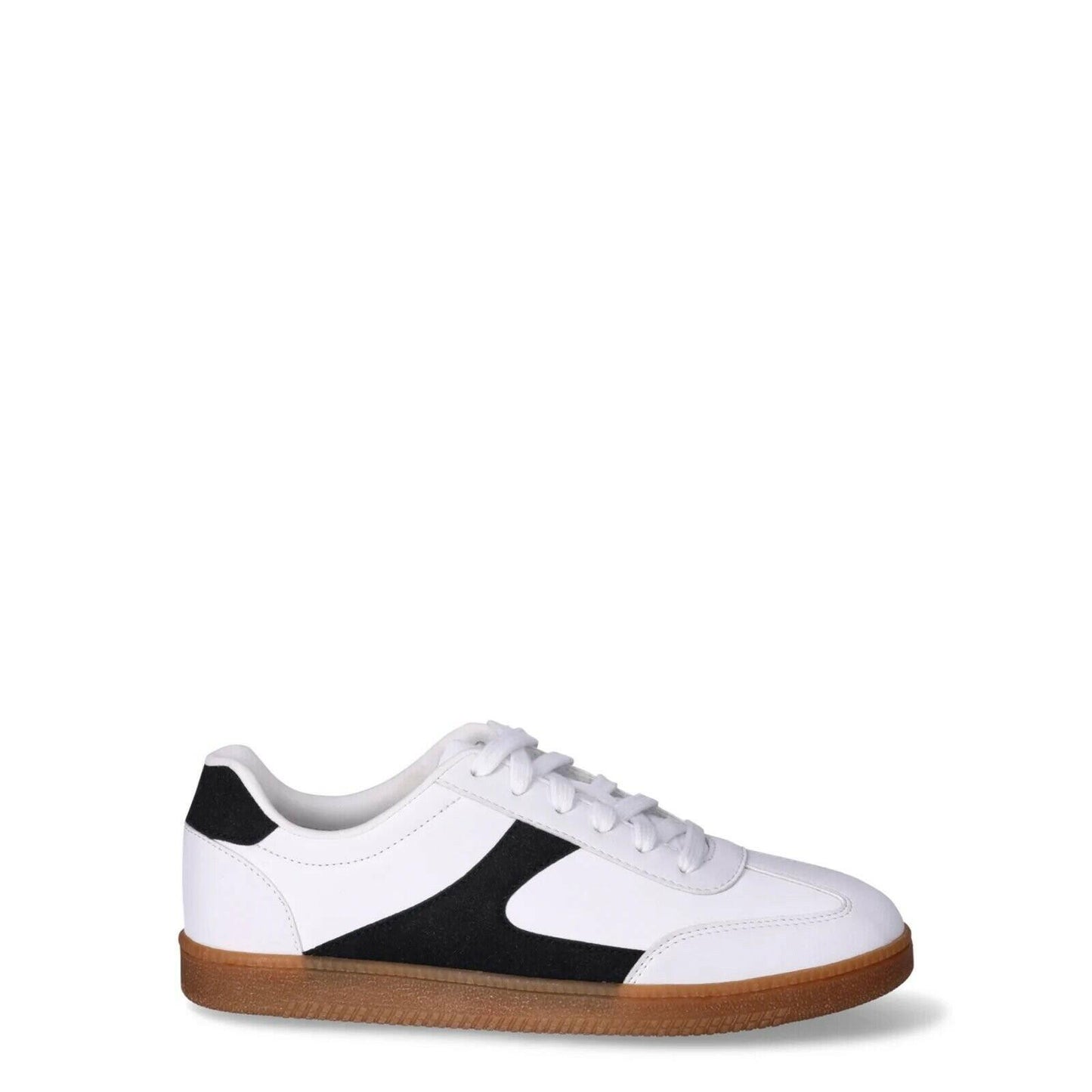 No Boundaries Womens Sports Casual Sneakers Lace Up Memory Foam White Black 10