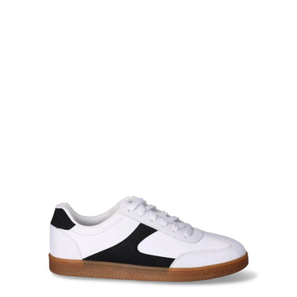No Boundaries Womens Sports Casual Sneakers Lace Up Memory Foam White Black 10