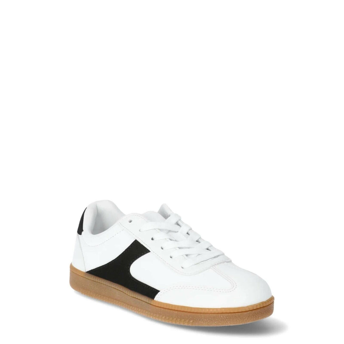 No Boundaries Womens Sports Casual Sneakers Lace Up Memory Foam White Black 10