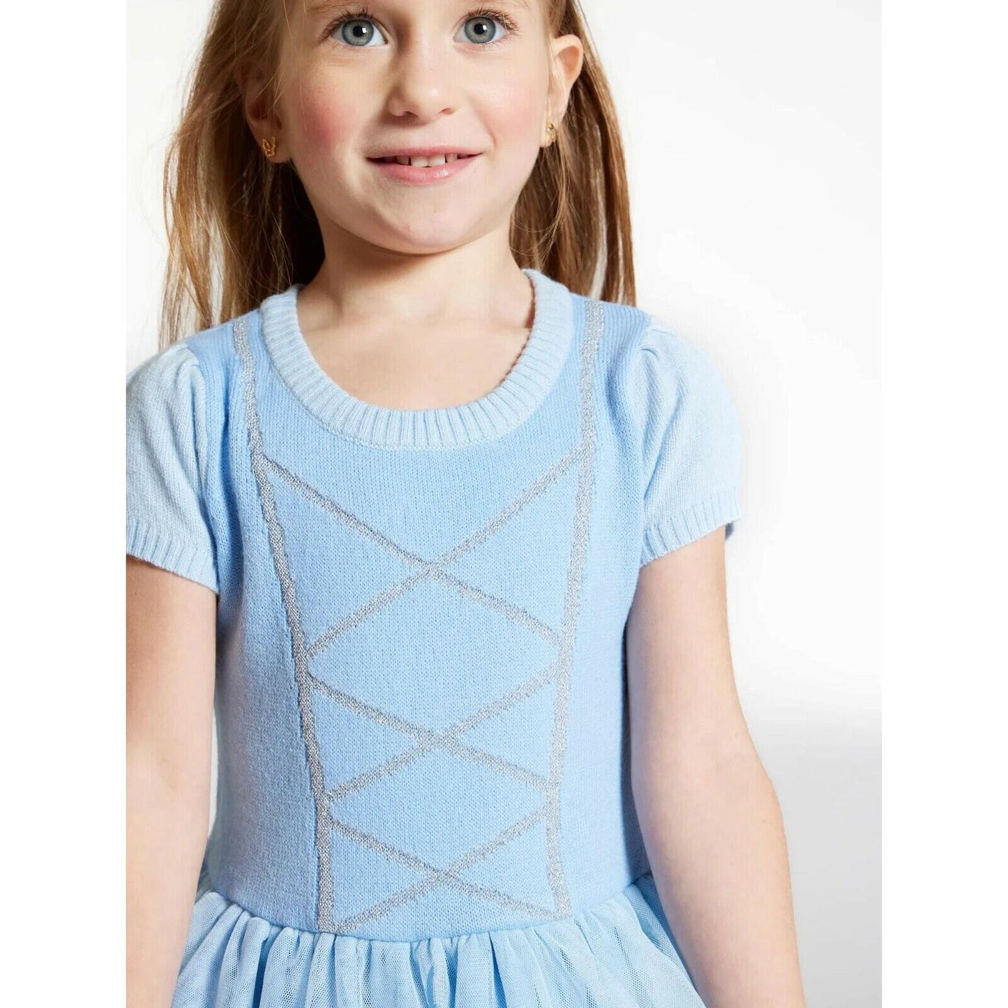 Disney Toddler Girls Cinderella Pullover Cosplay Dress Halogen Blue Size 18M