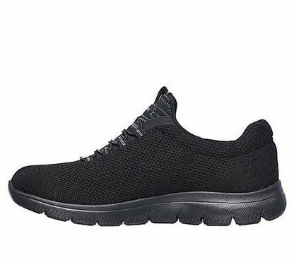 Skechers Womens Athleisure Sneaker Black Size 10