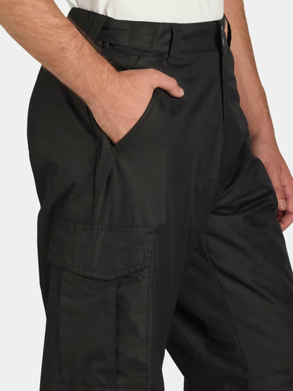 Ozark Trail Men's Cargo Pocket Ski Pants Rich Black Size XL