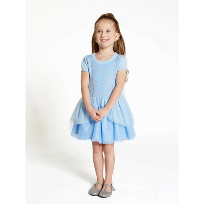 Disney Toddler Girls Cinderella Pullover Cosplay Dress Halogen Blue Size 18M