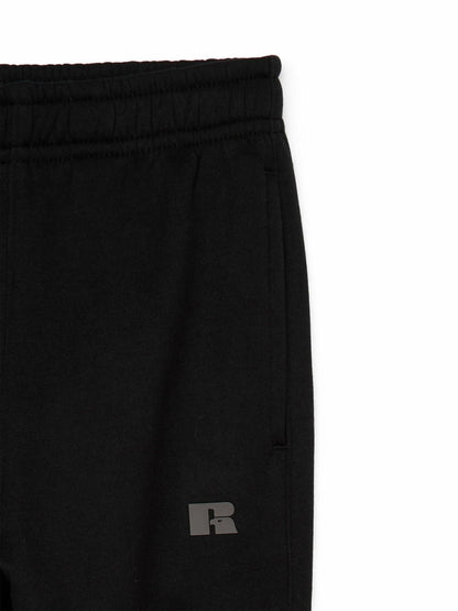 Russell Athletic Boys Fleece Sweatpants 2-Pack Black/Grey Heather Size 8H