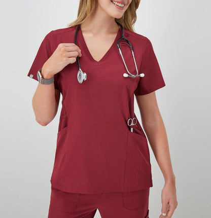 Hanes Comfort Fit Scrubs Women s Scrub Top New Ebony M