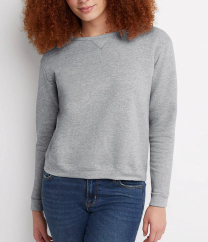 Hanes EcoSmart Womens Fleece Sweatshirt V-Notch