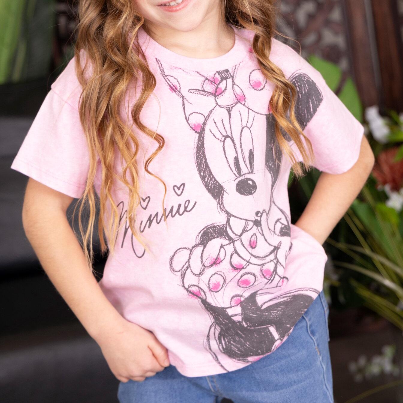 Toddler Short Sleeve Crewneck Tee 2-Pack Hello Kitty / Minnie Mouse Size 5T