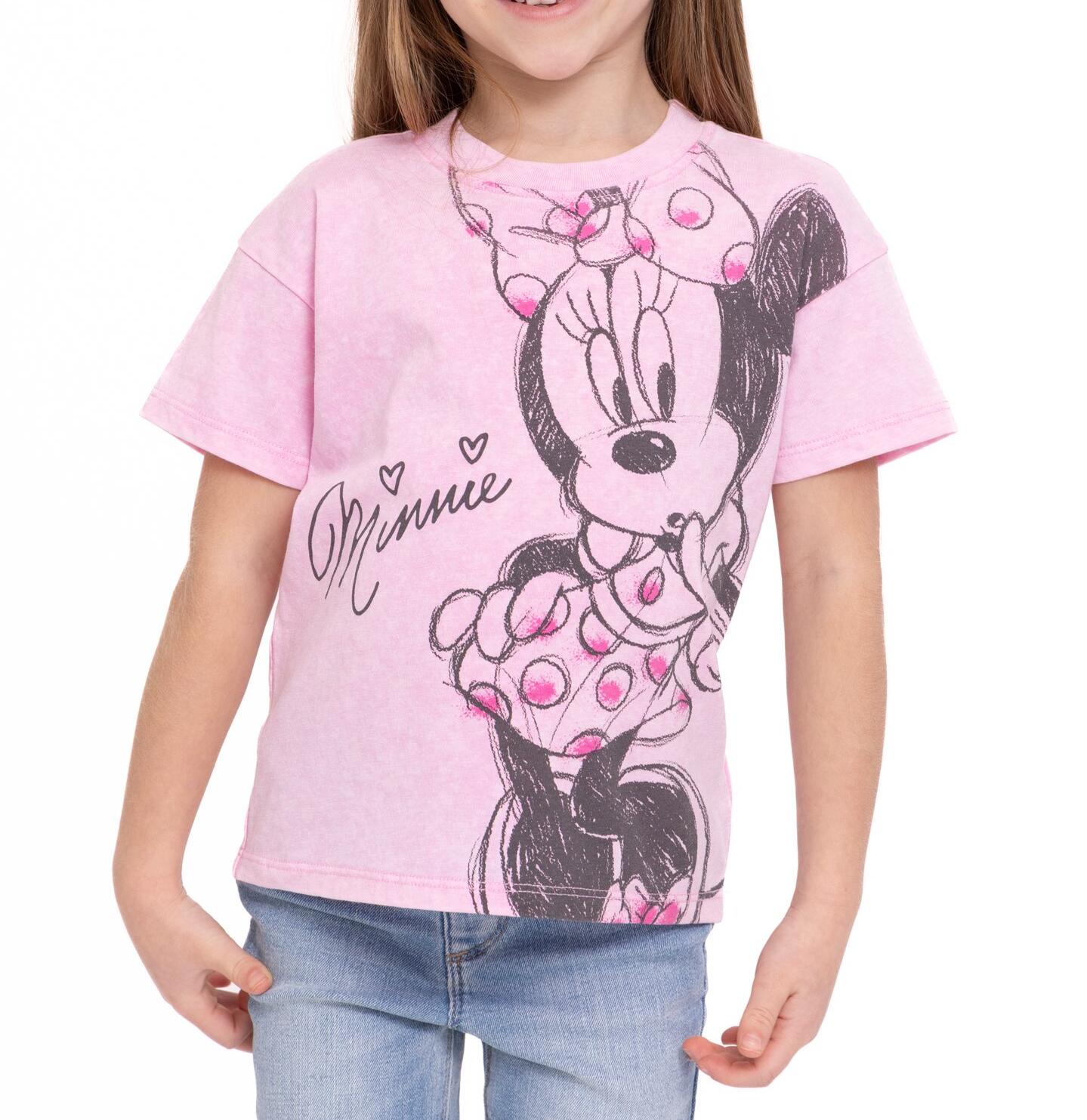 Toddler Short Sleeve Crewneck Tee 2-Pack Hello Kitty / Minnie Mouse Size 5T